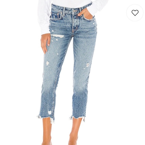 Free People Denim - Free People Good Times Relaxed Skinny Jeans